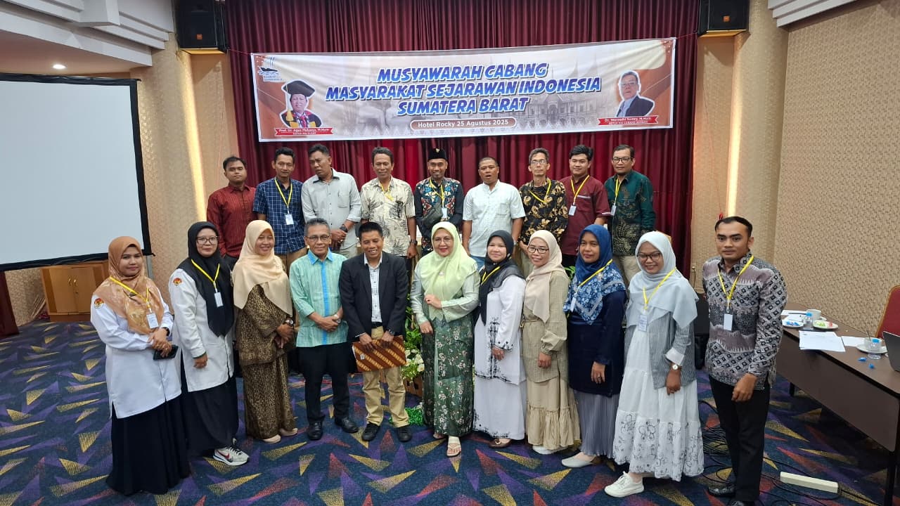Foto bersama selepas Muscab MSI Sumbar 2025 